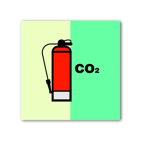 Знак ИМО «Огнетушитель для двуокиси углерода»