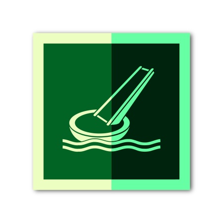 Знак ИМО «Скат морской эвакуационной системы»