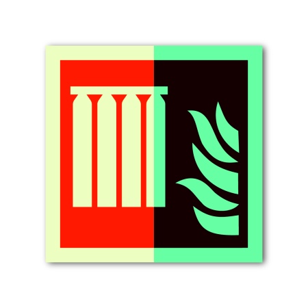 Знак ИМО «Стационарная батарея пожаротушения»