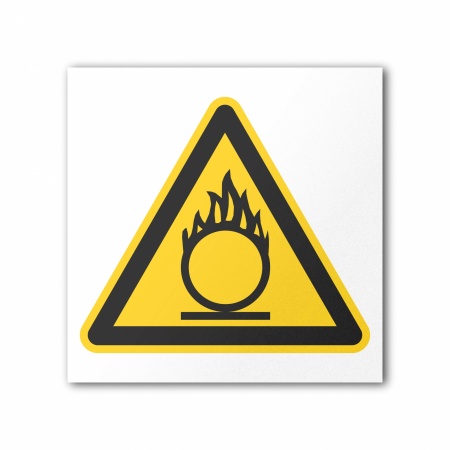 Знак W11 Пожароопасно. Окислитель (W11MO300300)