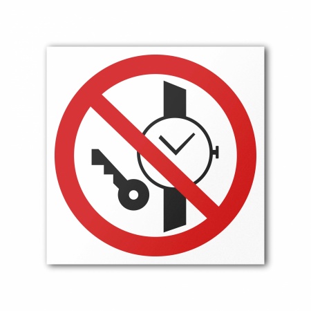 Знак P27 Запрещается иметь при себе металлические предметы (P27M300300)