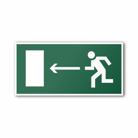 Знак E04 Направление к эвакуационному выходу налево (E04MO300150)