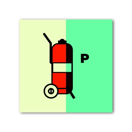 Знак ИМО «Передвижной огнетушитель для порошка»