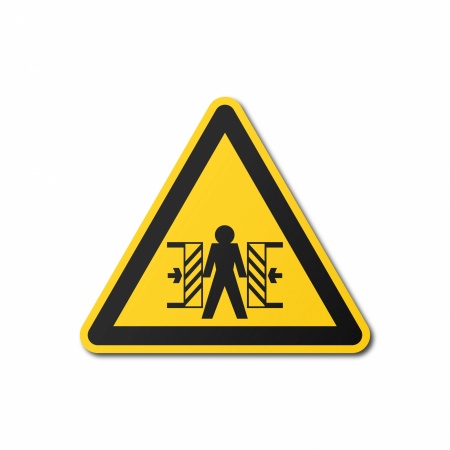 Знак W23 Внимание. Опасность зажима (W23TH200200)