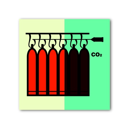 Знак ИМО «Батарея СО2»