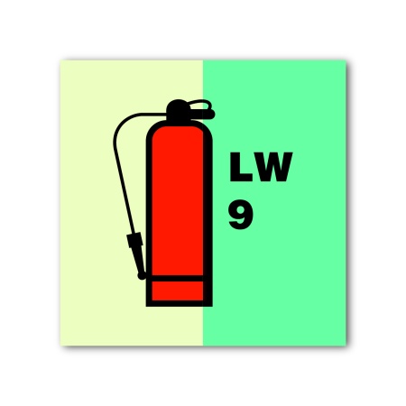 Знак ИМО «Пенный огнетушитель 9 л»