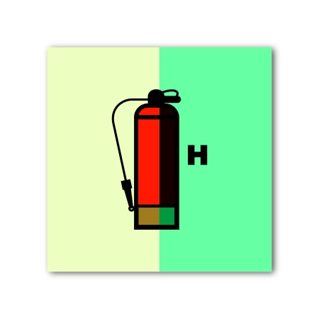 Знак ИМО «Огнетушитель для др. газа»