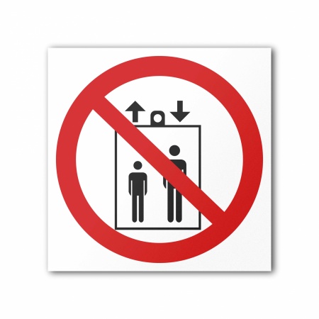 Знак P34 Запрещается пользоваться лифтом для людей (P34T200200)