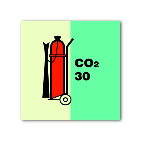 Знак ИМО «Колесный огнетушитель CO2 30 кг»