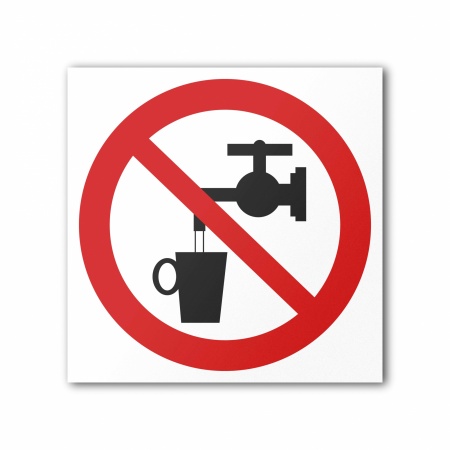 Знак P05 Запрещается использовать в качестве питьевой воды (P05T150150)