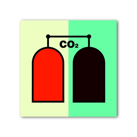 Знак ИМО «Станция пожаротушения СО2»