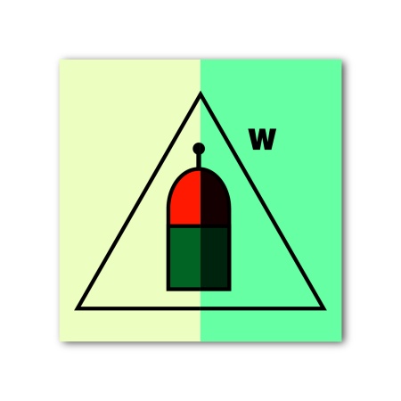 Знак ИМО «Пост дистанционного пуска огнетушащих веществ для воды»