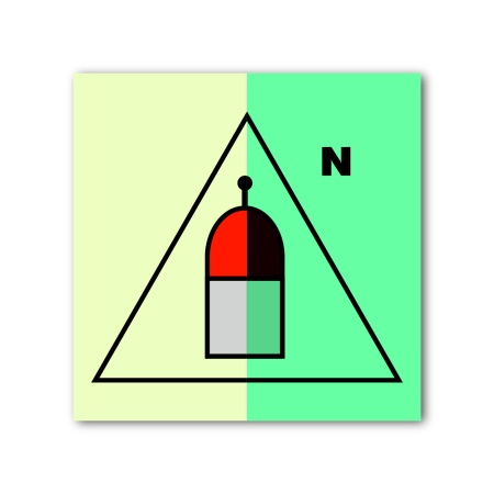 Знак ИМО «Пост дистанционного пуска огнетушащих веществ для азота»