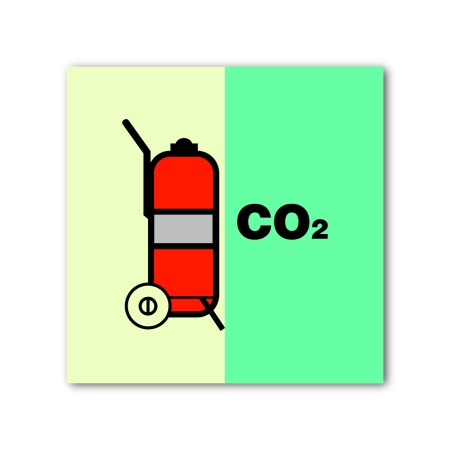 Знак ИМО «Передвижной огнетушитель для двуокиси углерода»