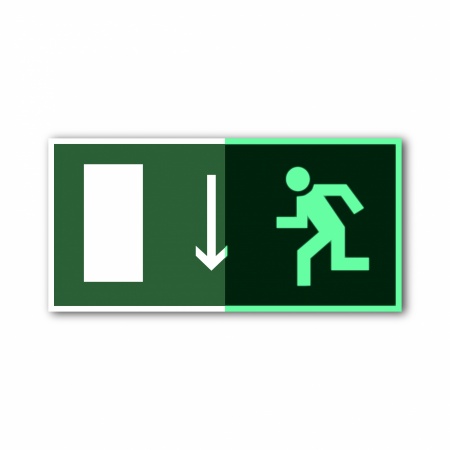 Знак E10 Указатель двери эвакуационного выхода (левосторонний) (E10TFG200100)