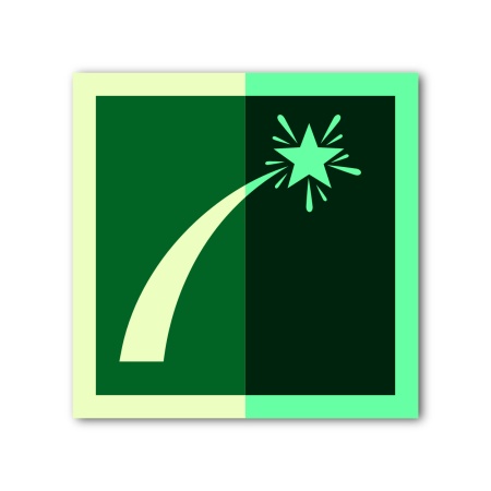 Знак ИМО «Сигнальная ракета бедствия»
