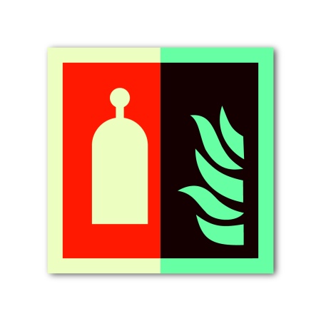 Знак ИМО «Пункт удаленного применения средств пожаротушения»