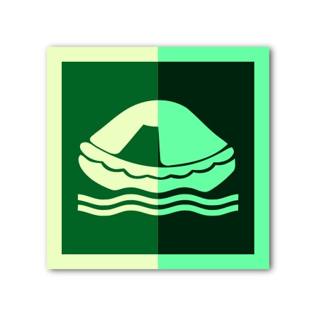 Знак ИМО «Спасательный плот»