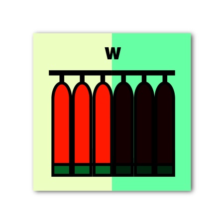 Знак ИМО «Стационарная батарея пожаротушения для воды»