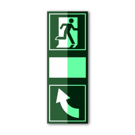 Знак «Открывать дверь справа вверх» (100×275, UV premium, CT2058THFG100275)